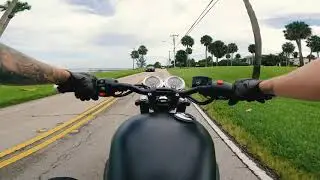 Triumph Bonneville T100 (2018 Black Edt.) Full Ride // GoPro 8 // Ft. Pierce Florida