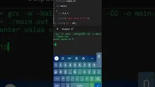 C language coding with mobile A #short Code