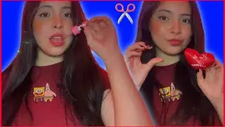 Asmr Conta Gotas No Dente/ Tesoura invisível ✂️Coração❤️