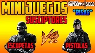 MINIJUEGOS con SUSCRIPTORES - ESCOPETAS vs PISTOLAS - R6S