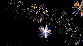 fireworks colour - green / black screen effect no copyright new
