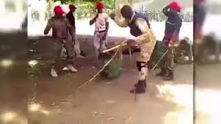 African soliders  punishment&training