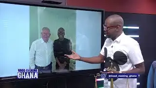 Paul Adom Otchere meets Sir Alex Ferguson of Manchester United