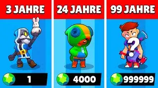 100 JAHRE als MILLIONÄR überleben in BRAWL STARS!