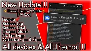 New Update..!!!⚙️Thermal Engine V.Stable Reduce Heat⚙️ | No Root