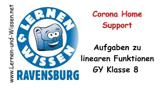 Aufgaben zu linearen Funktionen Corona Home Support  by Lernen & Wissen