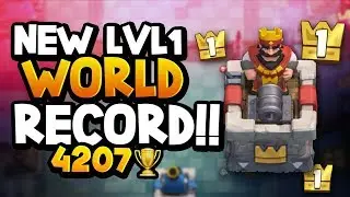 NEW Lvl 1 WORLD RECORD! 4207 Trophies. GAME OVER!