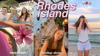 GREECE TRIP 🌺 rooftop garden restaurant, beach days & shopping!