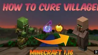 Minecraft pocket edition | How to cure a zombie villager |