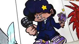 How to Draw Fever from Friday Night Fever Mod FNF