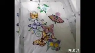 ВТОРАЯ ЖИЗНЬ ЮБОЧКИ! #diy #бабочка #вышивка #апсайклинг #юбка #сирень