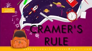 "CRAMER'S RULE"
