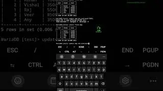 update #database in #mysql #termux #termuxtutorial