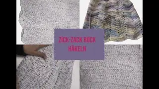 Zick-Zack Rock häkeln #häkeln #häkelmuster