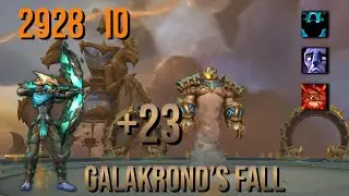 +23 Galakrond's Fall | MM Hunter M+ | 252K DPS | WoW Dragonflight 10.2