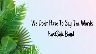 We Don't Have To Say The Words - EastSide Band  (lyrics)