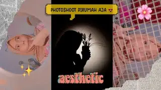the idea of ​​aesthetic photoshoot at home