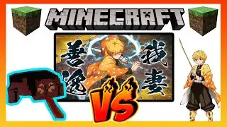 Zenitsu Akatsuma Vs Tongue Demon (Minecraft Demon Slayer Mod)