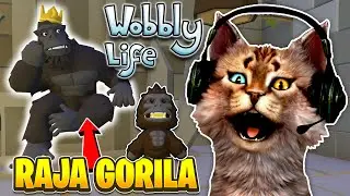 GORILA SI RAJA HUTAN KEHABISAN PISANG DI HUTAN WOBBLY ?! - Wobbly life Indonesia