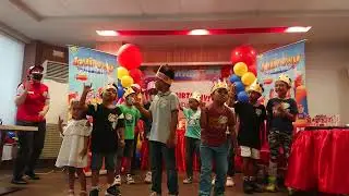 Kids rocking during Kobe's 6th birthday celebration