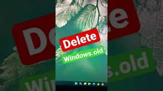Windows.old Folder Delete 