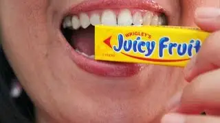 ASMR chewing Juicy Fruit gum REQUESTED ScorpioAnnYT