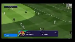 Acrobatic goal by osimhen in pes 2021