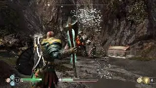Кратос против Oгненного Древнего 🪓 /God of War (2018) 💥 (Без урона) На средней сложности