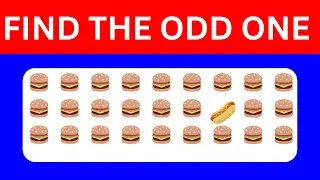 🍔🍟🍕 FIND THE ODD ONE EMOJI OUT JUNK FOOD EDITION 🍔🍟🍕