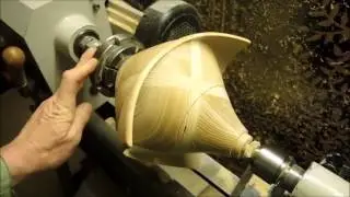 Tokar Art 32 Woodturning Earth Transformation from Cube to Flower