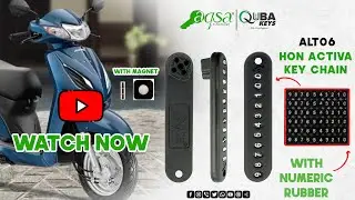 ALT06 Magnetic Key Chain With Personalized Phone Number | Aqsa Keys | Quba Keys