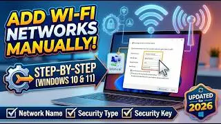 How To Connect To Hidden WiFi On Windows 10/11 | Add Network Manually In Seconds