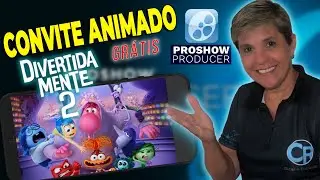 CONVITE ANIMADO PARA EDITAR GRÁTIS DIVERTIDA MENTE 2 | PROSHOW PRODUCER