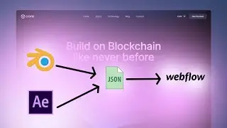 JSON Exporting in After Effects and blender | webflow scroll animation json | animation to webflow