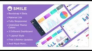 Smile - Bootstrap 4 Admin Dashboard Template + UI Kit | Themeforest Templates