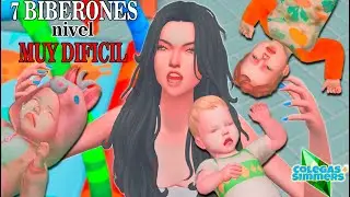 Niñofóbica intenta hacerse cargo de 7 bebés TwT Reto 7 biberones EXPRÉS!!  Los Sims 4