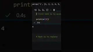 Access and Update Python array elements! | At A Glance! | 