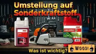 Motorsäge vom Selbstgemisch auf Sonderkraftstoff umstellen - Was ist wichtig?