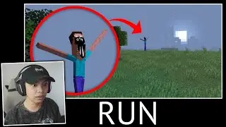 MINECRAFT WAIT WHAT SCARY BIG HEROBRINE !!