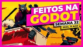 6 JOGOS Feitos na GODOT para TE INSPIRAR!  - Semana 32
