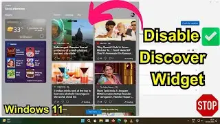 How to Stop Discover Widget on Windows 11 |  Remove Discover and Play Tabs From Windows 11