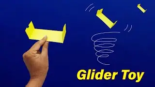 How to Make Paper Flying Glider - Paper Flying Toy Helicopter