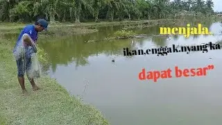 menjala lkan enggak nyangka, dapat besar"