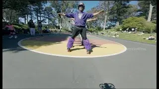 DJI Avata 2 flying through skaters legs San Francisco edition