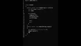 Array swapping in java