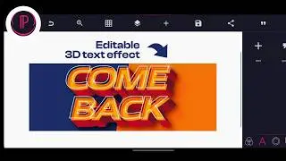 How I Created this 3D Text on Android with Pixellab