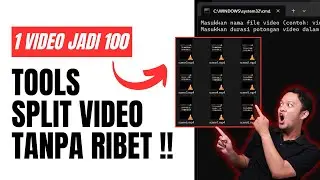 Cara mudah split video tanpa perlu capek editing | tutorial ffmpeg otomatis memotong!