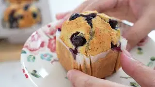 Blueberry Earl Grey Muffins｜Apron