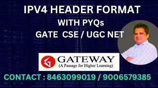 IPV4 HEADER FORMAT | GATE CSE | UGC NET COMPUTER SCIENCE | INTERNET PROTOCOL VERSION 4 HEADER FORMAT