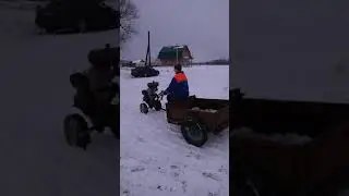 Второй запуск мотоблока урал